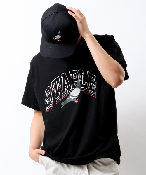 staple（ステイプル）の「STAPLE ピジョン＆ロゴプリント 半袖Tシャツ（Tシャツ/カットソー・メンズ・ホワイト/ブラック/オレンジ/ミント・2XL/XL/M/L）」の9枚目の写真