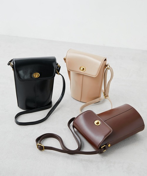 OLIVE des OLIVE（オリーブデオリーブ）の「【WEB限定】ハーフバケツショルダー（ショルダーバッグ・レディース・ブラック/ダークブラウン/ベージュ・FREE）」の11枚目の写真