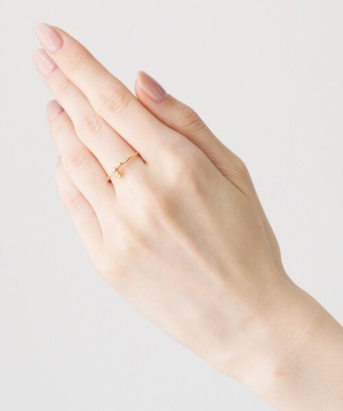 COCOSHNIK(ココシュニック)の「K10中空ボール房 リング(リング・レディース・ホワイト系その他7・10号/12号/14号)」の10枚目の写真