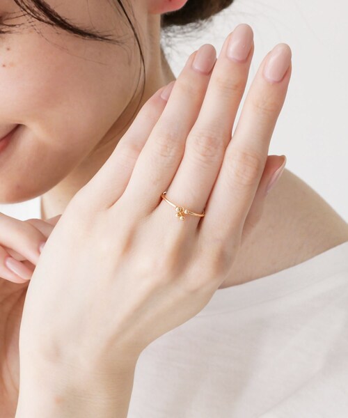 COCOSHNIK(ココシュニック)の「K10中空ボール房 リング(リング・レディース・ホワイト系その他7・10号/12号/14号)」の13枚目の写真