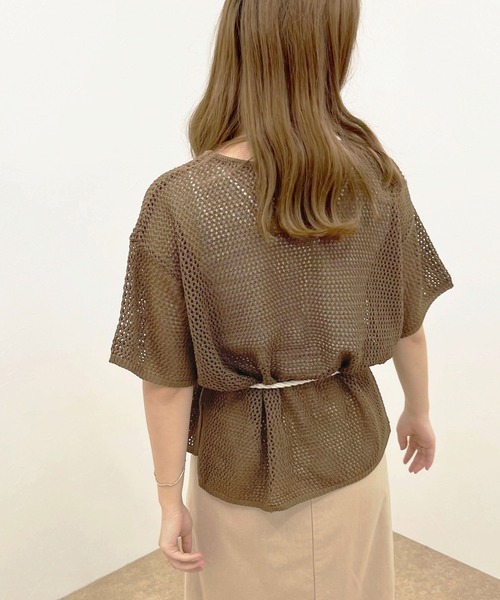 apres jour clair(アプレジュールクレア)の「【apres jour clair】メッシュ編みトップス【ZOZOTOWN限定アイテム】(ニット/セーター・レディース・アイボリー/モカ/ベージュ・X-LARGE/フリー)」の13枚目の写真
