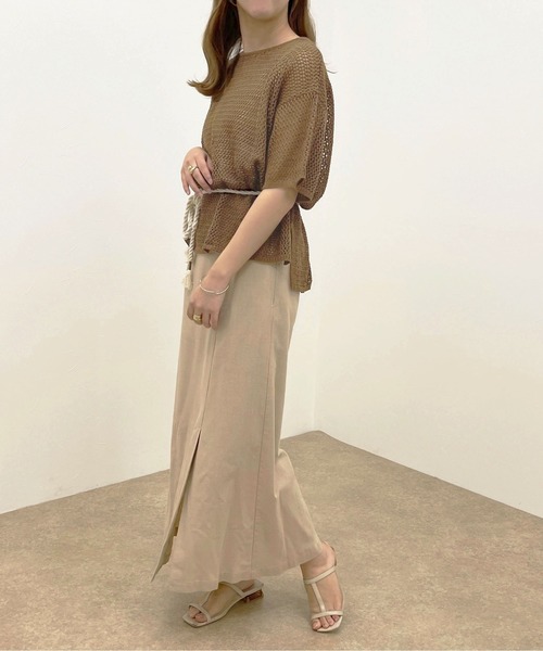 apres jour clair(アプレジュールクレア)の「【apres jour clair】メッシュ編みトップス【ZOZOTOWN限定アイテム】(ニット/セーター・レディース・アイボリー/モカ/ベージュ・X-LARGE/フリー)」の15枚目の写真