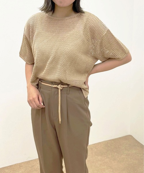 apres jour clair(アプレジュールクレア)の「【apres jour clair】メッシュ編みトップス【ZOZOTOWN限定アイテム】(ニット/セーター・レディース・アイボリー/モカ/ベージュ・X-LARGE/フリー)」の17枚目の写真