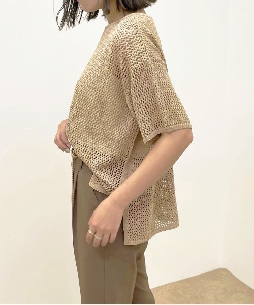apres jour clair(アプレジュールクレア)の「【apres jour clair】メッシュ編みトップス【ZOZOTOWN限定アイテム】(ニット/セーター・レディース・アイボリー/モカ/ベージュ・X-LARGE/フリー)」の19枚目の写真