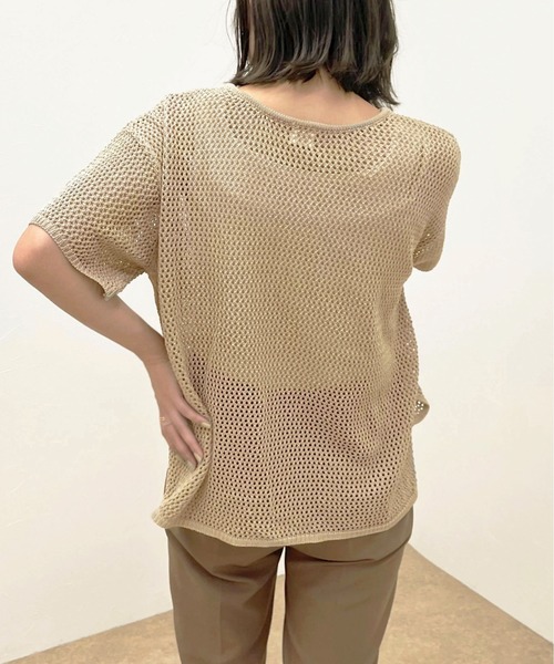 apres jour clair(アプレジュールクレア)の「【apres jour clair】メッシュ編みトップス【ZOZOTOWN限定アイテム】(ニット/セーター・レディース・アイボリー/モカ/ベージュ・X-LARGE/フリー)」の21枚目の写真
