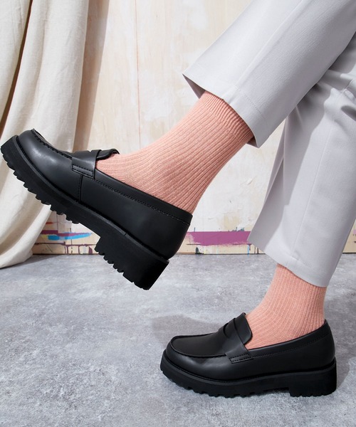 EMMA CLOTHES(エマクローズ)の「タンクハイソールシューズ/レースアッププレーントゥ/シングルモンク/コインローファー EMMA CLOTHES(ローファー・メンズ・ブラック系その他2/ブラック/ブラック系その他・M/S/L)」の12枚目の写真