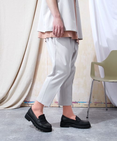 EMMA CLOTHES(エマクローズ)の「タンクハイソールシューズ/レースアッププレーントゥ/シングルモンク/コインローファー EMMA CLOTHES(ローファー・メンズ・ブラック系その他2/ブラック/ブラック系その他・M/S/L)」の14枚目の写真