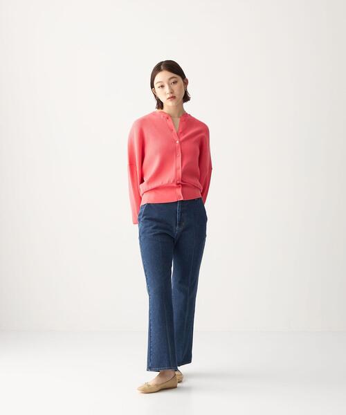 CITEN(シテン)の「<CITEN(シテン)>デニムハイライズフレアスラックス デニムパンツ(デニムパンツ・レディース・ブラック/コバルトブルー・S/M)」の1枚目の写真