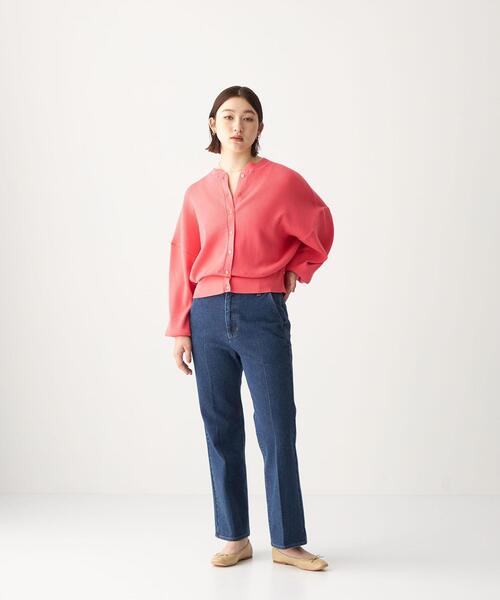 CITEN(シテン)の「<CITEN(シテン)>デニムハイライズフレアスラックス デニムパンツ(デニムパンツ・レディース・ブラック/コバルトブルー・S/M)」の4枚目の写真