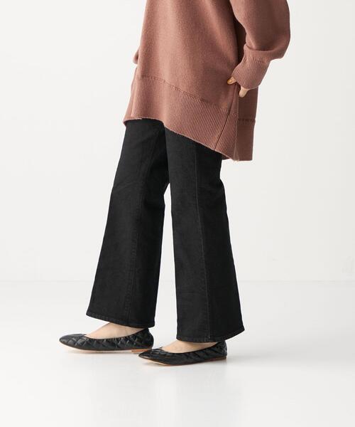 CITEN(シテン)の「<CITEN(シテン)>デニムハイライズフレアスラックス デニムパンツ(デニムパンツ・レディース・ブラック/コバルトブルー・S/M)」の5枚目の写真