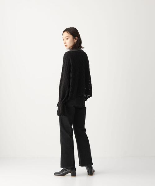 CITEN(シテン)の「<CITEN(シテン)>デニムハイライズフレアスラックス デニムパンツ(デニムパンツ・レディース・ブラック/コバルトブルー・S/M)」の21枚目の写真