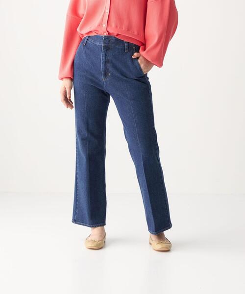 CITEN(シテン)の「<CITEN(シテン)>デニムハイライズフレアスラックス デニムパンツ(デニムパンツ・レディース・ブラック/コバルトブルー・S/M)」の10枚目の写真