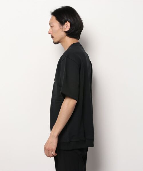 G-STAR（ジースター）の「EMBRO TEXT SWEATER/半袖スウェット/オーバーサイズ（スウェット・メンズ・ダークブラック・MEDIUM/LARGE/X-LARGE/SMALL/XX-LARGE）」の7枚目の写真