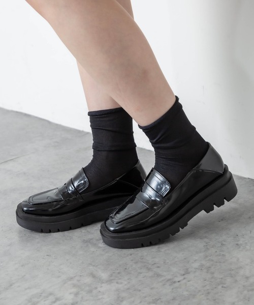 RASVOA(ラスボア)の「カレッジローファー(ローファー・レディース・ブラック・M/L)」の2枚目の写真