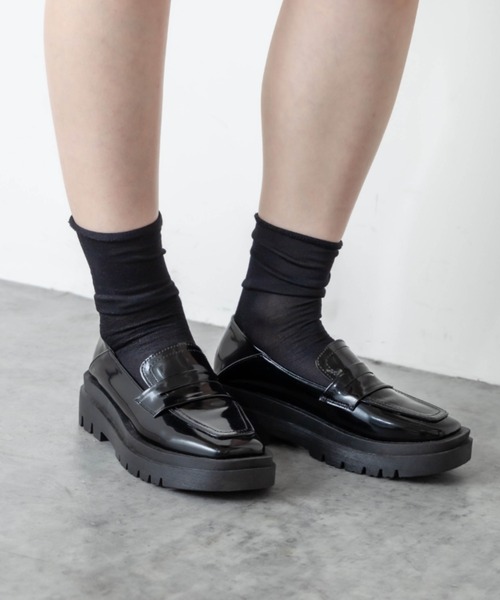 RASVOA(ラスボア)の「カレッジローファー(ローファー・レディース・ブラック・M/L)」の4枚目の写真