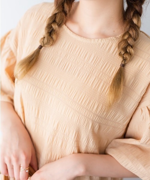 nemne store（ネンネストア）の「アップルパイを焼くティアードワンピース（ワンピース・レディース・アイボリー/ブルー/グリーン/ベージュ・フリー）」の11枚目の写真