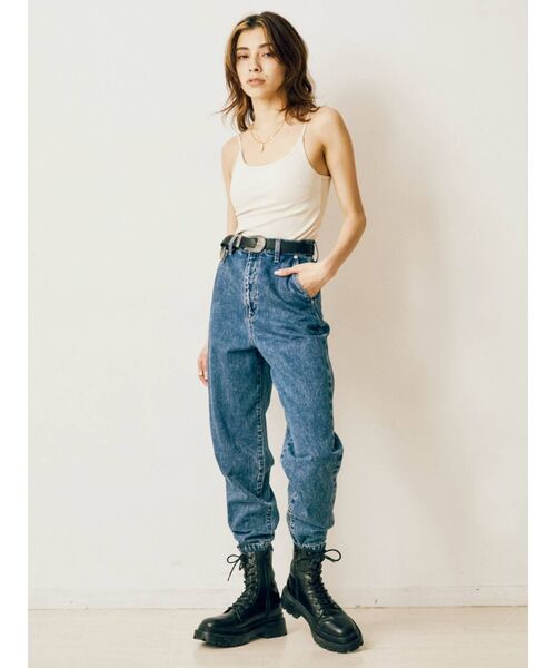 EVRIS（エヴリス）の「バックオープンリブキャミソール（キャミソール・レディース・ブラック/アイボリー・FREE）」の8枚目の写真