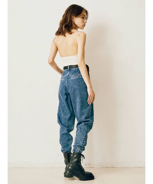 EVRIS（エヴリス）の「バックオープンリブキャミソール（キャミソール・レディース・ブラック/アイボリー・FREE）」の9枚目の写真