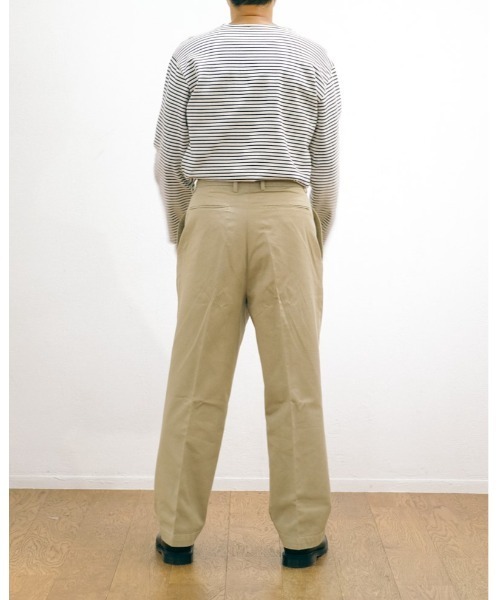 RICCARDO METHA（リカルドメッサ）の「「RICCARDO METHA/リカルド メッサ」イタリア製 メンズ コットン ツイル ワンタック ワイド パンツ（チノパンツ・メンズ・ブラック/ベージュ/オリーブ/カーキ・44/46/48/50）」の12枚目の写真