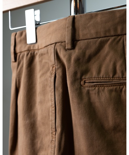 RICCARDO METHA（リカルドメッサ）の「「RICCARDO METHA/リカルド メッサ」イタリア製 メンズ コットン ツイル ワンタック ワイド パンツ（チノパンツ・メンズ・ブラック/ベージュ/オリーブ/カーキ・44/46/48/50）」の15枚目の写真