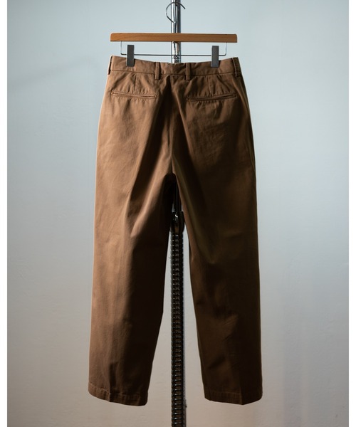 RICCARDO METHA（リカルドメッサ）の「「RICCARDO METHA/リカルド メッサ」イタリア製 メンズ コットン ツイル ワンタック ワイド パンツ（チノパンツ・メンズ・ブラック/ベージュ/オリーブ/カーキ・44/46/48/50）」の21枚目の写真