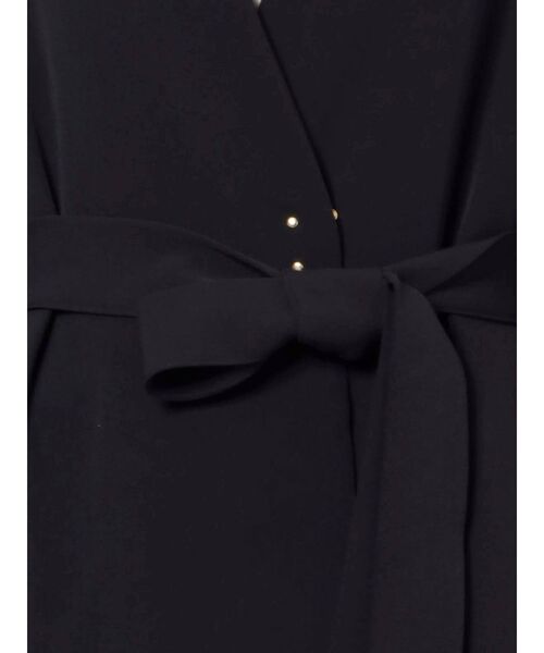 LAGUNAMOON（ラグナムーン）の「デザインヨークノーカラーコート（ノーカラーコート・レディース・ブラック/モカ/アイボリー・MEDIUM/SMALL）」の9枚目の写真