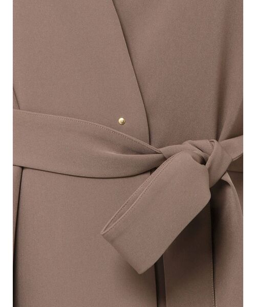 LAGUNAMOON（ラグナムーン）の「デザインヨークノーカラーコート（ノーカラーコート・レディース・ブラック/モカ/アイボリー・MEDIUM/SMALL）」の8枚目の写真