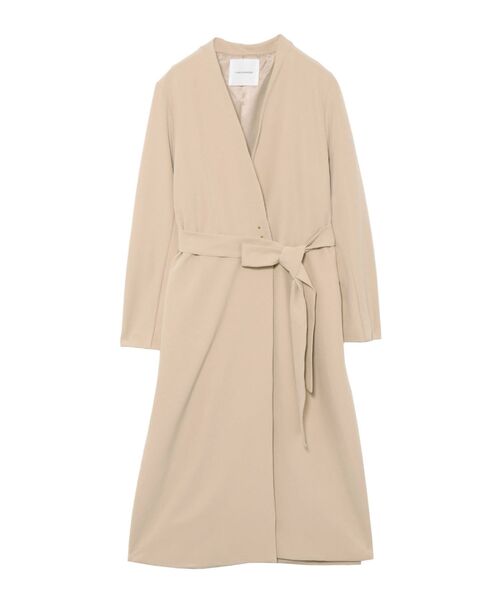 LAGUNAMOON（ラグナムーン）の「デザインヨークノーカラーコート（ノーカラーコート・レディース・ブラック/モカ/アイボリー・MEDIUM/SMALL）」の4枚目の写真