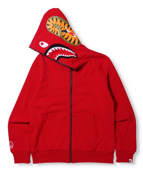 OVO "OCTOBER VERY OWN"（オービーオー　　オクトーバーベリーオウン）の「BAPE X OVO WOODLAND CAMO SHARK REVERSIBLE FULL ZIP HOODIE M（パーカー・メンズ・レッド/ブラック・LARGE/SMALL/XXX-LARGE/XX-LARGE/X-LARGE/MEDIUM）」の22枚目の写真
