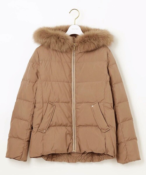 ✨美品✨エニィスィス【撥水加工】2WAYピーチショート ダウンコート サイズ2 ANY SIS（エニィスィス）の「【撥水加工】2WAYピーチショート ダウン
