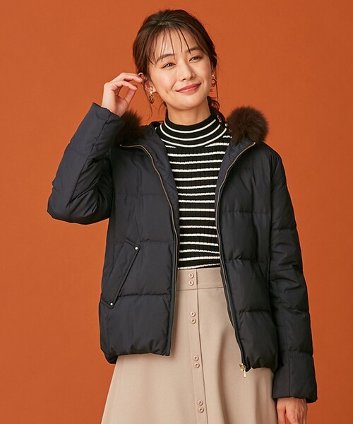 撥水加工】2WAYピーチショート ダウンコート