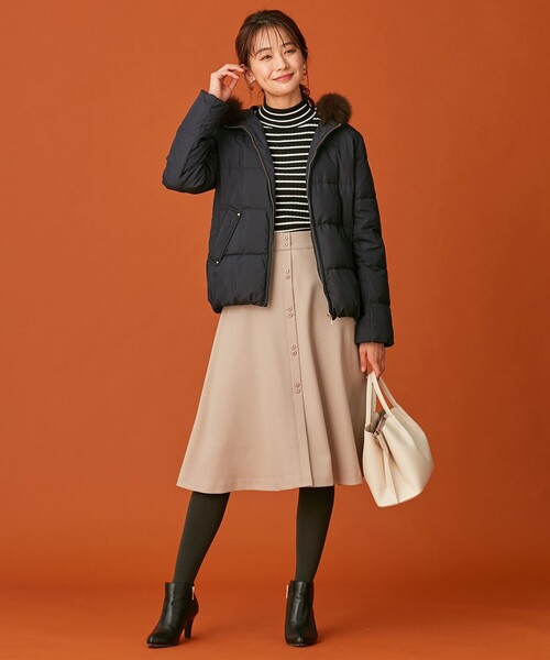 撥水加工】2WAYピーチショート ダウンコート