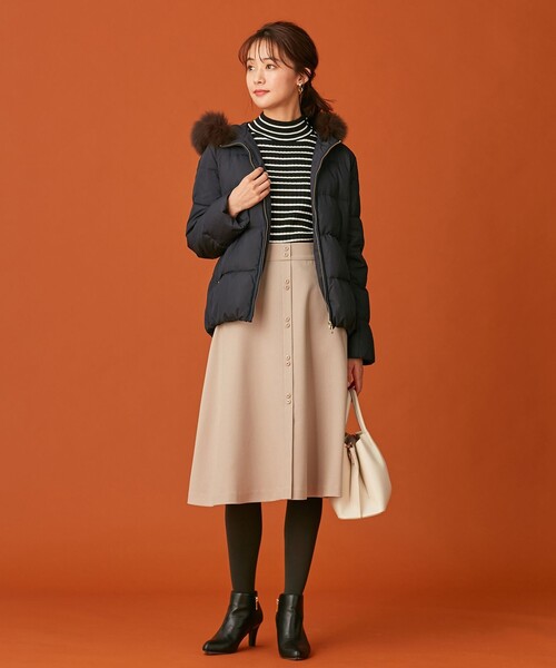 撥水加工】2WAYピーチショート ダウンコート