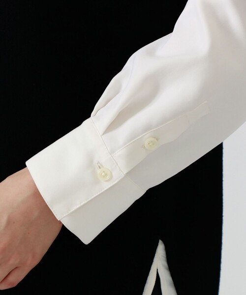 CAST:(キャストコロン)の「ハイネックシャツコンビニット(ニット/セーター・レディース・ブラック・M/S)」の8枚目の写真