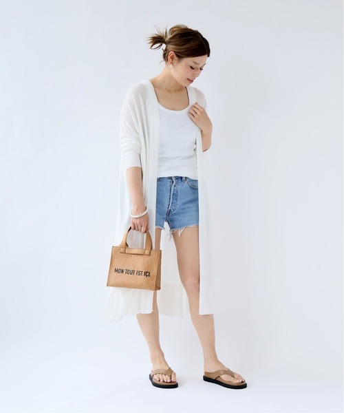 Deuxieme Classe（ドゥーズィエムクラス）の「【SKIN/スキン】SHOPPER トートバッグ（ハンドバッグ・レディース・ベージュ・FREE）」の13枚目の写真