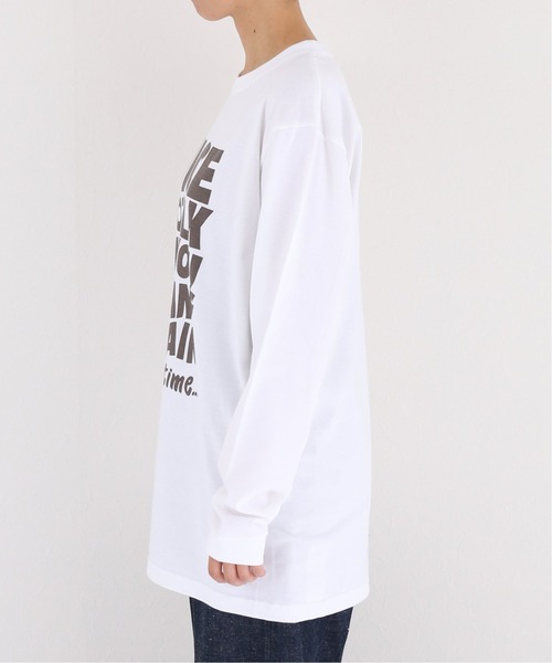JOURNAL STANDARD(ジャーナルスタンダード)の「ビッグロゴロングTシャツ【NICE】(Tシャツ/カットソー・レディース・ブラック系その他/ホワイト・FREE)」の8枚目の写真