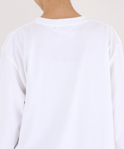 JOURNAL STANDARD(ジャーナルスタンダード)の「ビッグロゴロングTシャツ【NICE】(Tシャツ/カットソー・レディース・ブラック系その他/ホワイト・FREE)」の4枚目の写真