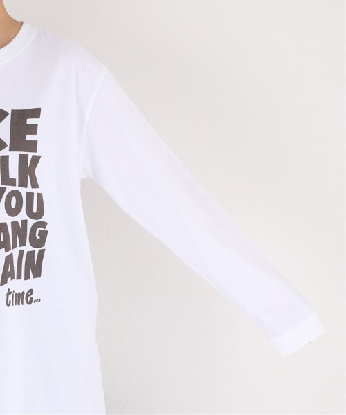 JOURNAL STANDARD(ジャーナルスタンダード)の「ビッグロゴロングTシャツ【NICE】(Tシャツ/カットソー・レディース・ブラック系その他/ホワイト・FREE)」の11枚目の写真