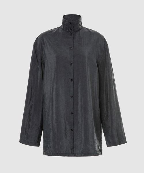LEMAIRE(ルメール)の「HIGH COLLAR SHIRT(シャツ/ブラウス・レディース・オフホワイト/ブルー系その他/コーラル・36/34)」の3枚目の写真