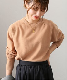 ウールカシミヤクルーネックプルオーバー◆