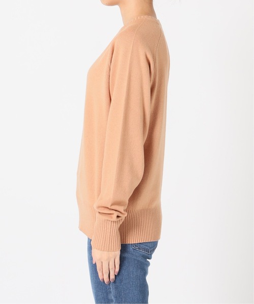 La TOTALITE（ラトータリテ）の「ウールカシミヤクルーネックプルオーバー◆（ニット/セーター・レディース・グリーン/キャメル/ピンク/ネイビー・FREE）」の6枚目の写真