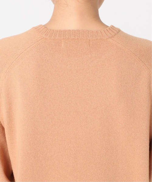 La TOTALITE（ラトータリテ）の「ウールカシミヤクルーネックプルオーバー◆（ニット/セーター・レディース・グリーン/キャメル/ピンク/ネイビー・FREE）」の9枚目の写真