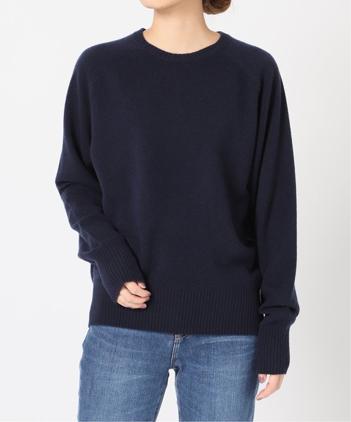 La TOTALITE（ラトータリテ）の「ウールカシミヤクルーネックプルオーバー◆（ニット/セーター・レディース・グリーン/キャメル/ピンク/ネイビー・FREE）」の17枚目の写真