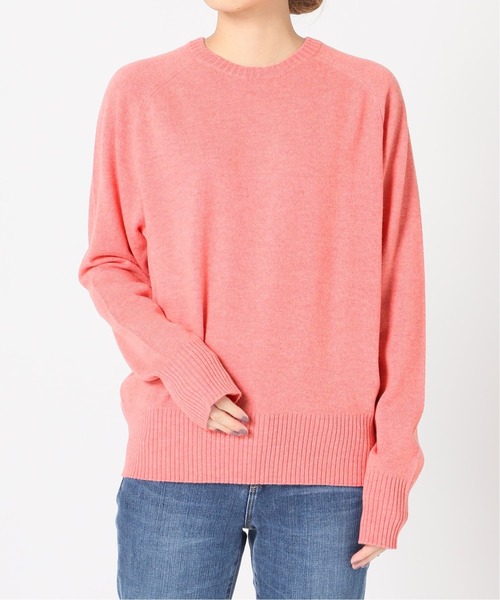 La TOTALITE（ラトータリテ）の「ウールカシミヤクルーネックプルオーバー◆（ニット/セーター・レディース・グリーン/キャメル/ピンク/ネイビー・FREE）」の19枚目の写真