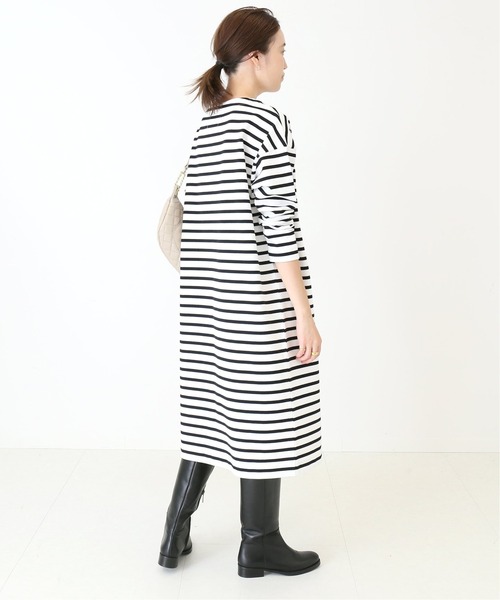 SLOBE IENA（スローブイエナ）の「【TRADITIONAL WEATHERWEAR 】 BMB SHIRT SUPER ロングワンピース【手洗い可】◆（Tシャツ/カットソー・レディース・ブラック/カーキ・FREE）」の19枚目の写真