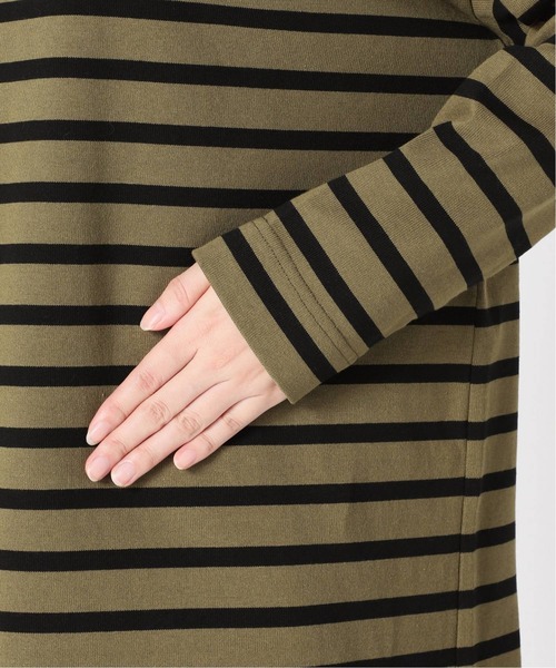 SLOBE IENA（スローブイエナ）の「【TRADITIONAL WEATHERWEAR 】 BMB SHIRT SUPER ロングワンピース【手洗い可】◆（Tシャツ/カットソー・レディース・ブラック/カーキ・FREE）」の17枚目の写真