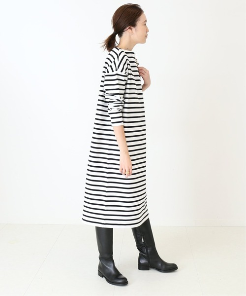 SLOBE IENA（スローブイエナ）の「【TRADITIONAL WEATHERWEAR 】 BMB SHIRT SUPER ロングワンピース【手洗い可】◆（Tシャツ/カットソー・レディース・ブラック/カーキ・FREE）」の18枚目の写真