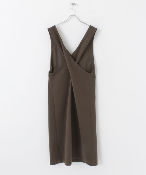 URBAN RESEARCH Sonny Label（アーバンリサーチサニーレーベル）の「『WEB限定』クロスジャンパースカート（ワンピース・レディース・ブラウン/ブラック・FREE）」の21枚目の写真