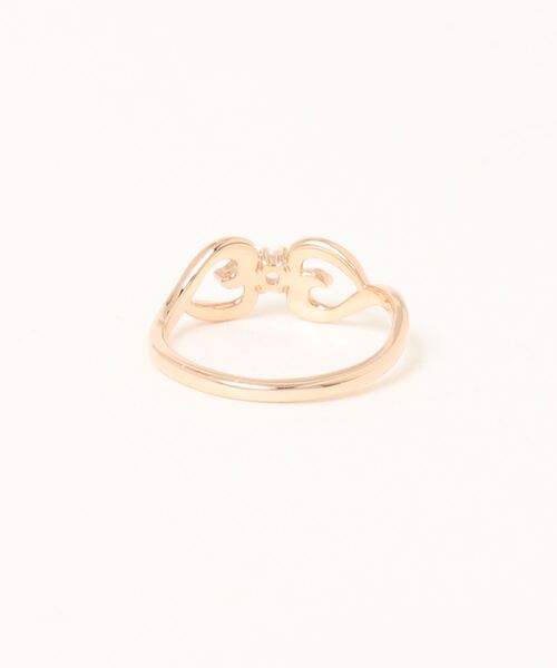 Samantha Tiara（サマンサティアラ）の「トパーズ ハートピンキーリング（リング・レディース・ピンクゴールド・4号/2号）」の2枚目の写真