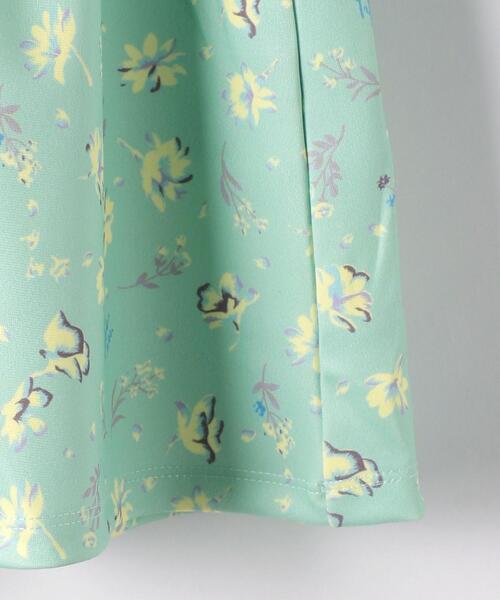 green label relaxing(グリーンレーベルリラクシング)の「ポンチ 花柄プリント ワンピース 100cm-130cm(ワンピース・キッズ・オフホワイト/ライム・110cm/130cm/100cm/120cm)」の10枚目の写真
